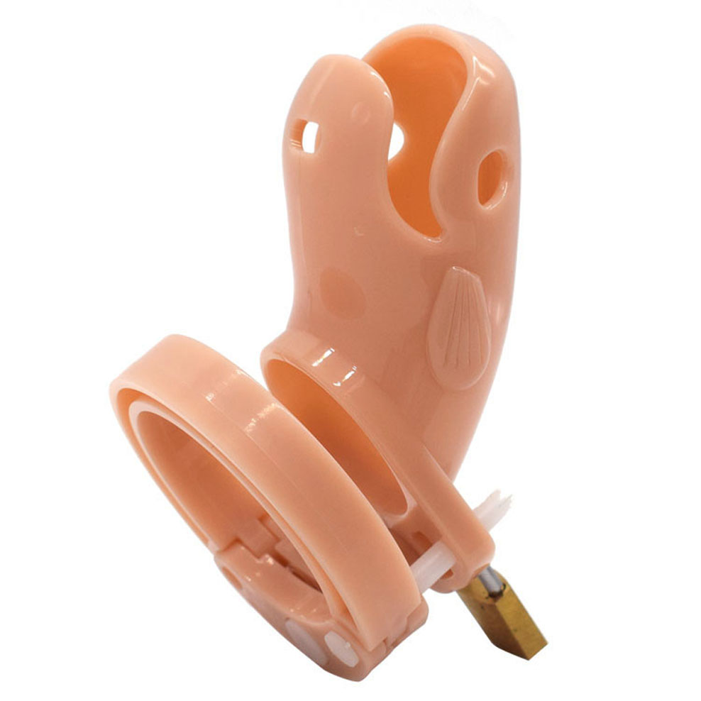 Male Chastity Device Whale Cock Cage Adjustable 5size Penis Rings Durable Plastic Brass Lock Number Tags Intimate Sex Toys For Men - 11