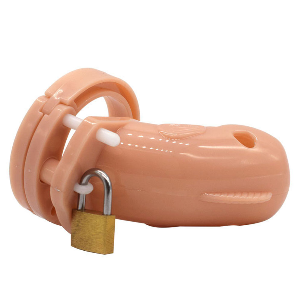 Male Chastity Device Whale Cock Cage Adjustable 5size Penis Rings Durable Plastic Brass Lock Number Tags Intimate Sex Toys For Men - 9