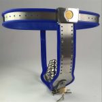 Female Chastity Belt Stainless Steel & Silicone Lock Vaginal Anal Plug Device Adjustable Panties Fetish Sex Toy
