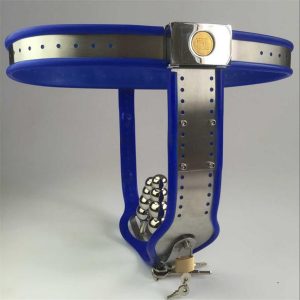 Female Chastity Belt Stainless Steel & Silicone Lock Vaginal Anal Plug Device Adjustable Panties Fetish Sex Toy