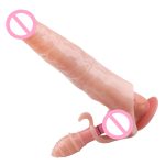 28cm Long Big Penis Extender Sleeve Vibrating Condoms Delay Ejaculation Cock Rings Dick Prostate Massager Sex Products For Men - 4