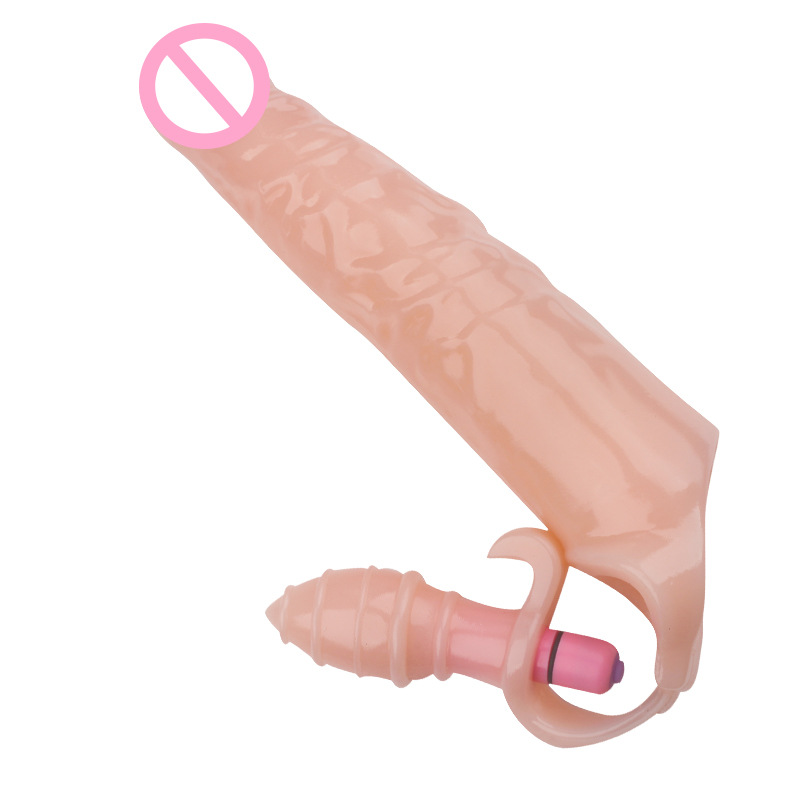 28cm Vibrating Penis Extender Sleeve Delay Ejaculation Rings Prostate Massager Male Enhancement Sex Products - 7
