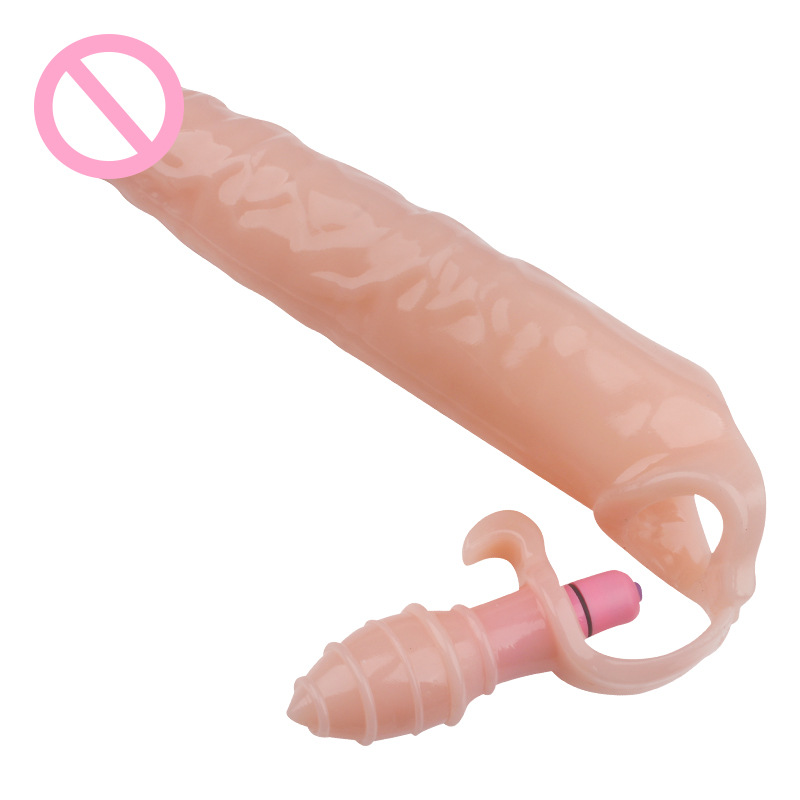 28cm Vibrating Penis Extender Sleeve Delay Ejaculation Rings Prostate Massager Male Enhancement Sex Products - 5