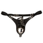 Leather Cock Cage Penis Harness Ball Scrotum Stretcher Bondage Male Chastity Device Belt Adult Sex Game Toys For Men - 5