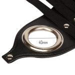 Leather Cock Cage Penis Harness Ball Scrotum Stretcher Bondage Male Chastity Device Belt Adult Sex Game Toys For Men - 4