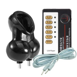 Electrical Stimulator Scrotum Bondage Bags Ball Stretcher Sex Toys For Men Electro Shock Cockring Ballstretcher Cock Sleeve