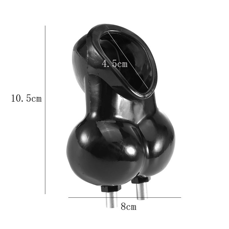 Mens Electro Shock Cockring Electrical Stimulator Scrotum Bondage Bags Ball Stretcher Sex Toy Cock Sleeve Ballstretcher - 5
