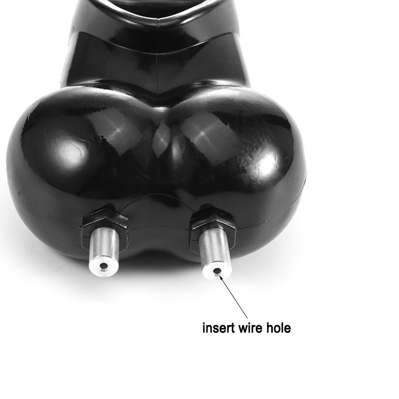Mens Electro Shock Cockring Electrical Stimulator Scrotum Bondage Bags Ball Stretcher Sex Toy Cock Sleeve Ballstretcher - 3