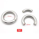 Magnetic Metal Cock Rings For Men On The Dick Stainless Steel Penis Ring Adult Sex Toys Cockring Scrotum Ball Stretcher Weights - 4