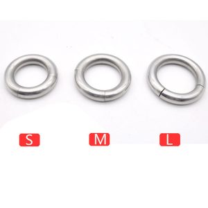 Magnetic Metal Cock Rings For Men On The Dick Stainless Steel Penis Ring Adult Sex Toys Cockring Scrotum Ball Stretcher Weights - 2