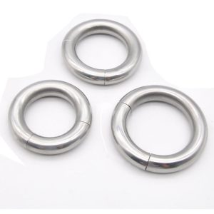 Magnetic Metal Cock Rings For Men On The Dick Stainless Steel Penis Ring Adult Sex Toys Cockring Scrotum Ball Stretcher Weights