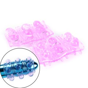 2pcs Soft Elastic Vibrating Sex Rings Time Delay Cockring Cock Ring Sleeve Penis Waterproof Toys For Male Men - 2