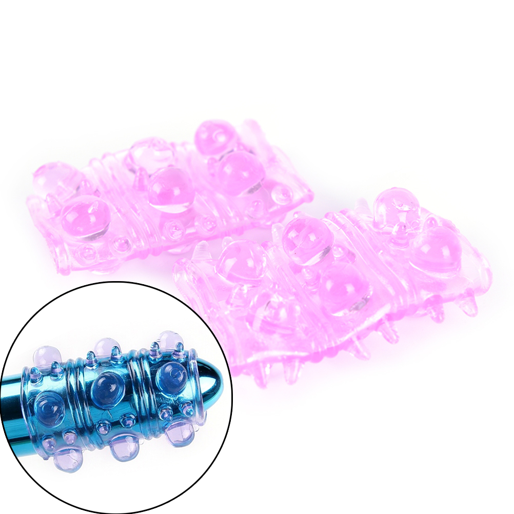 2pcs Waterproof Vibrating Penis Ring Sleeve Soft Elastic Male Enhancement Cockring Time Delay Sex Toys For Men - 10