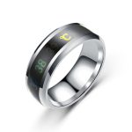 Led Temperature Cock Ring Steel Mood Emotion Feeling Intelligent Sensitive Stop Premature Ejaculation Erection