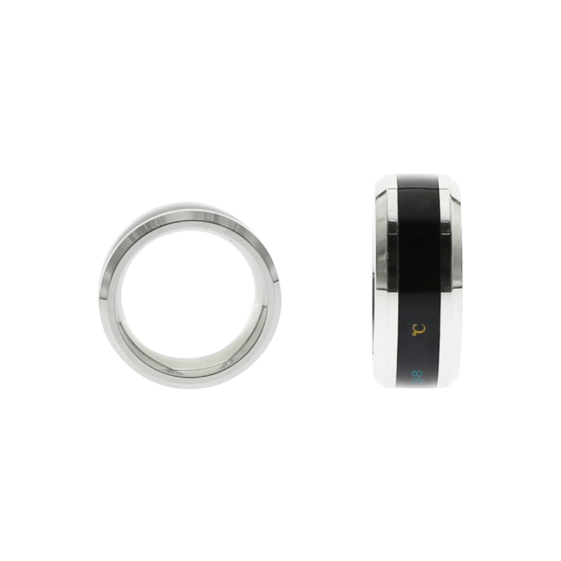 Led Temperature Sensing Steel Cock Ring For Enhanced Erection Mood Emotion Display Premature Ejaculation Control - 3