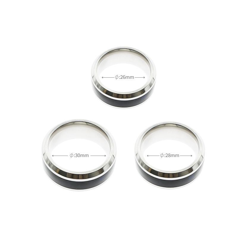 Led Temperature Sensing Steel Cock Ring For Enhanced Erection Mood Emotion Display Premature Ejaculation Control - 1
