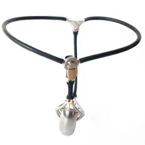 Metal Penis Sleeve Cock Cage Stainless Steel Silicone Male Chastity Belt Sex Toys For Men Strapon Panties Device - 2