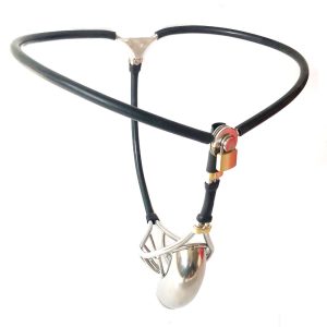 Metal Penis Sleeve Cock Cage Stainless Steel Silicone Male Chastity Belt Sex Toys For Men Strapon Panties Device