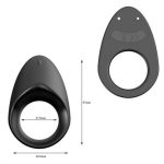 Silicone Vibrating Penis Cock Ring Sex-toys For Men Couple Rechargeable - 6