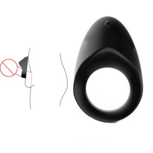 Silicone Vibrating Penis Cock Ring Sex-toys For Men Couple Rechargeable - 3