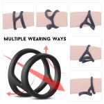 Elastic Penis Ring Delay Ejaculation Soft Silicone Cock Sex Toys For Men Long Lasting Adult Products Male Chastity Device - 3