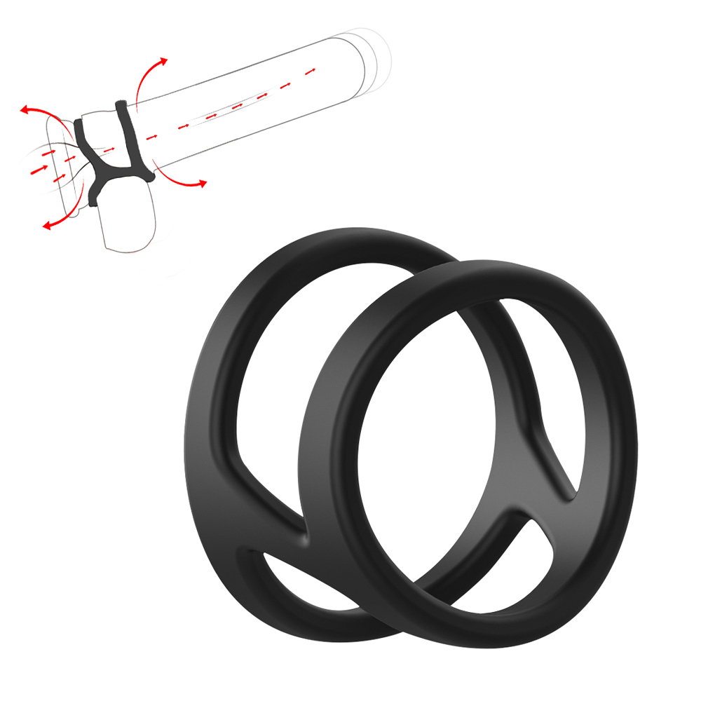 Silicone Male Enhancement Ring Comfortable Durable Adult Sex Toy For Longer Performance Male Chastity Device - 1