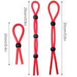 Reusable Penis Ring Bound Delay Cock Adult Erotic Toys Dick Condoms For Couple Lock Rope Game - 6