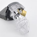 The Male Chastity Cock Cages Sex Toys For Men Penis Belt Lock With Four Rings Cage Gay Device - 5
