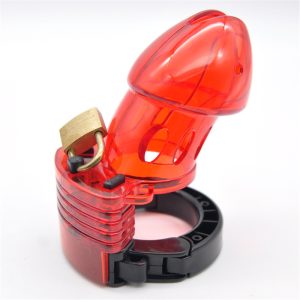 The Male Chastity Cock Cages Sex Toys For Men Penis Belt Lock With Four Rings Cage Gay Device - 2