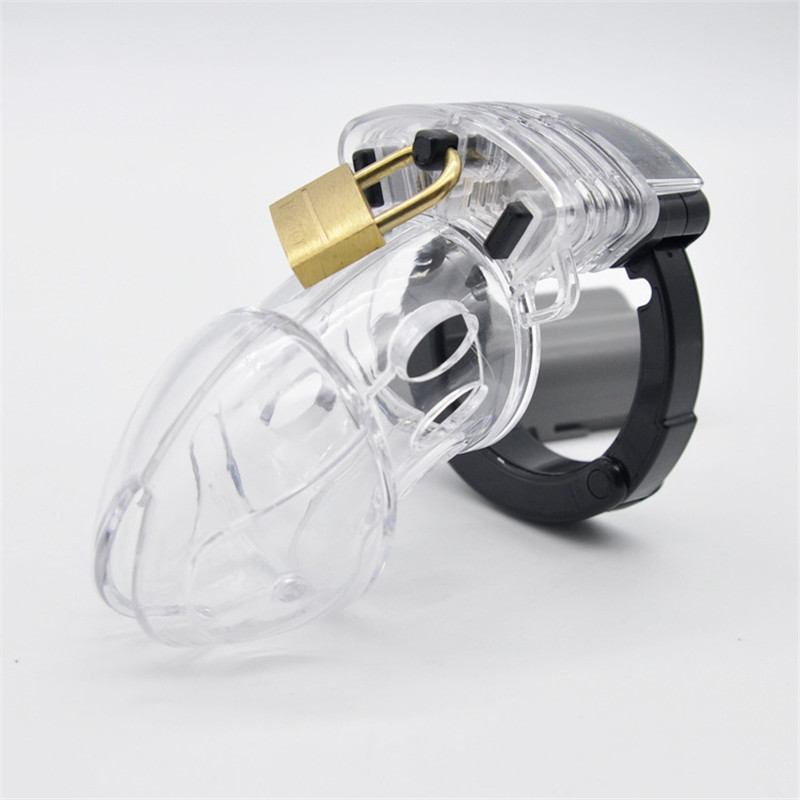 Male Chastity Device With Four Rings Adjustable Penis Belt Lock Durable Sex Toy For Men - 6