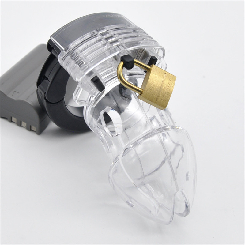 Male Chastity Device With Four Rings Adjustable Penis Belt Lock Durable Sex Toy For Men - 5