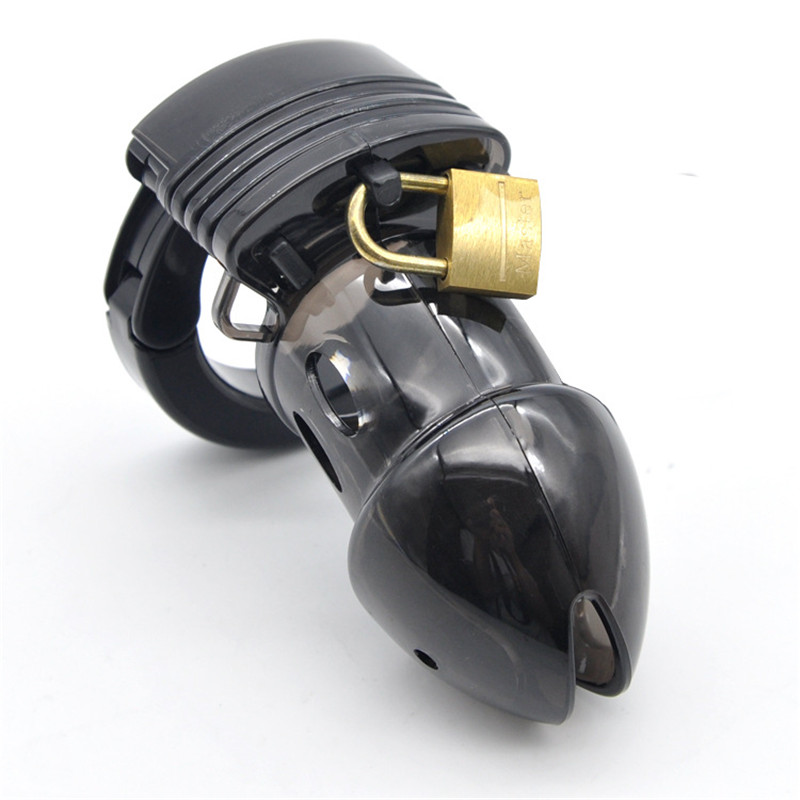 Male Chastity Device With Four Rings Adjustable Penis Belt Lock Durable Sex Toy For Men - 4