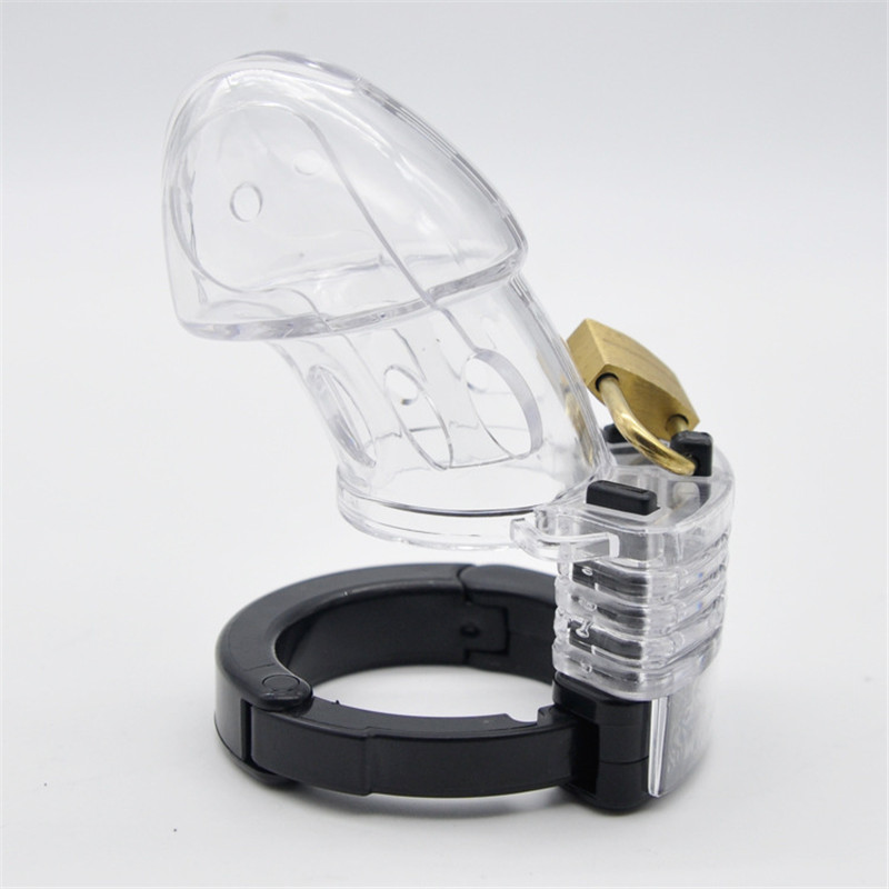 Male Chastity Device With Four Rings Adjustable Penis Belt Lock Durable Sex Toy For Men - 3