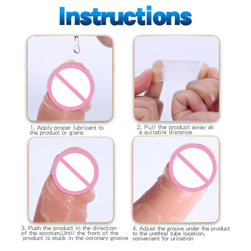 Mens Advanced Foreskin Resistance Ring Phimosis Treatment Prolonged Intimacy Time Durable Lock Penis Ring - 8