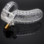 Frrk Male Plastic Chastity Sex Toys For Men Imprisoned Jj Lock Cage Porous Urethral Opening On The Head Adult Game - 6