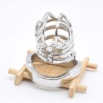 Nuun Stainless Steel Chastity Cage Metal Bondage Kinky Sex Toys For Men Prison Bird Cock-lock Sissy Bdsm Mainstream Product - 5
