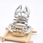 Nuun Stainless Steel Chastity Cage Metal Bondage Kinky Sex Toys For Men Prison Bird Cock-lock Sissy Bdsm Mainstream Product - 3