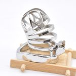 Nuun Stainless Steel Chastity Cage Metal Bondage Kinky Sex Toys For Men Prison Bird Cock-lock Sissy Bdsm Mainstream Product - 2