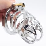 Nuun Stainless Steel Chastity Cage Metal Bondage Kinky Sex Toys For Men Prison Bird Cock-lock Sissy Bdsm Mainstream Product