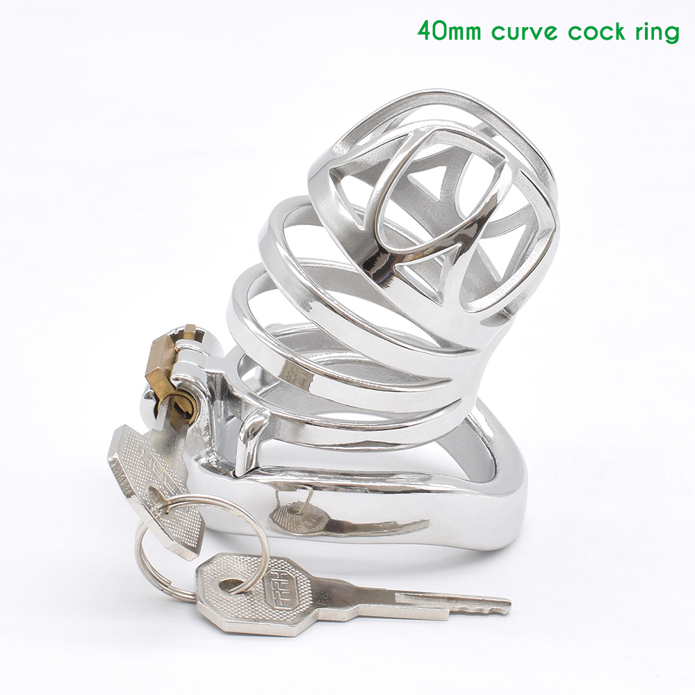 Nuun Stainless Steel Chastity Cage Mens Bdsm Bondage Toy Kinky Prison Bird Cocklock Sissy Play Mainstream Product - 17