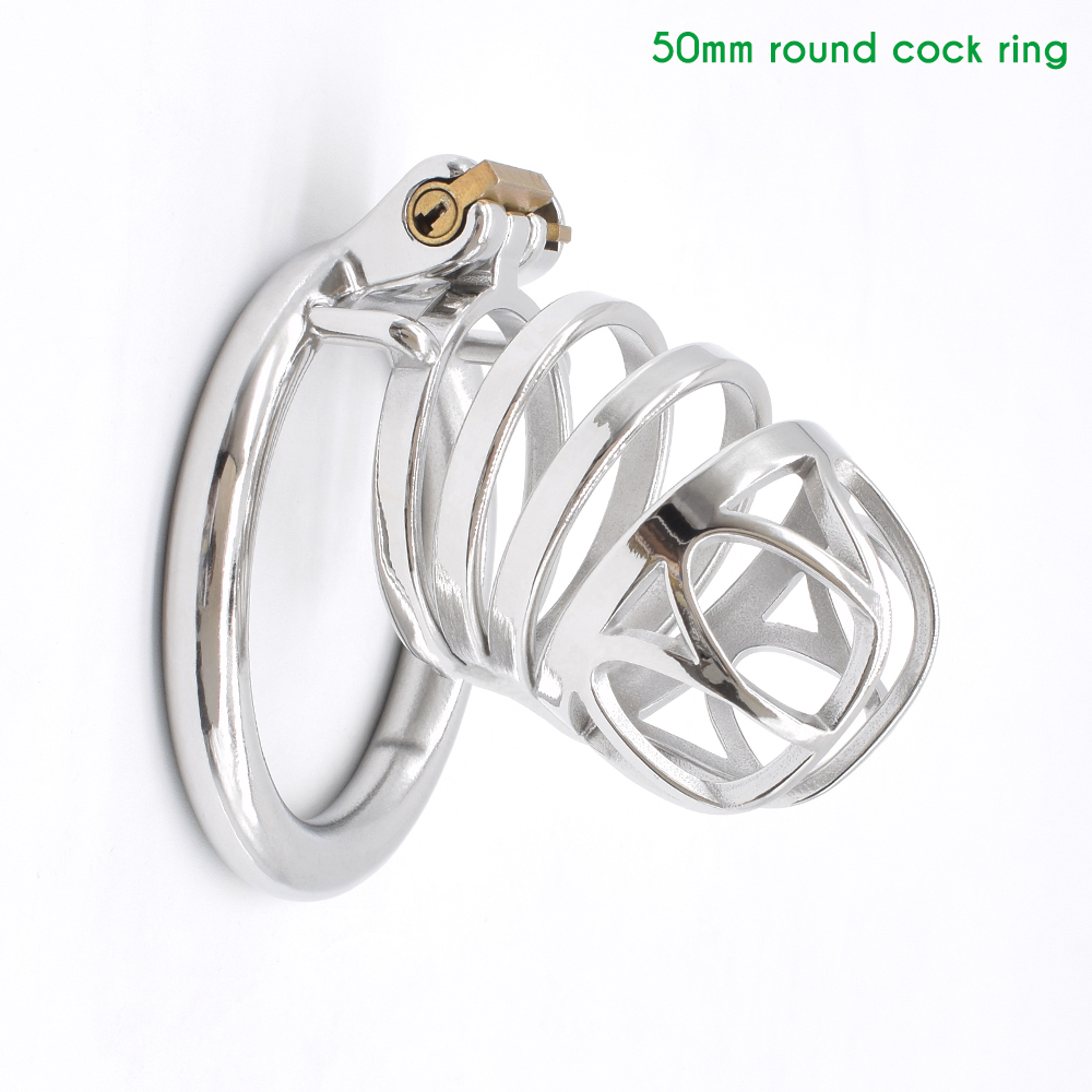 Nuun Stainless Steel Chastity Cage Mens Bdsm Bondage Toy Kinky Prison Bird Cocklock Sissy Play Mainstream Product - 16