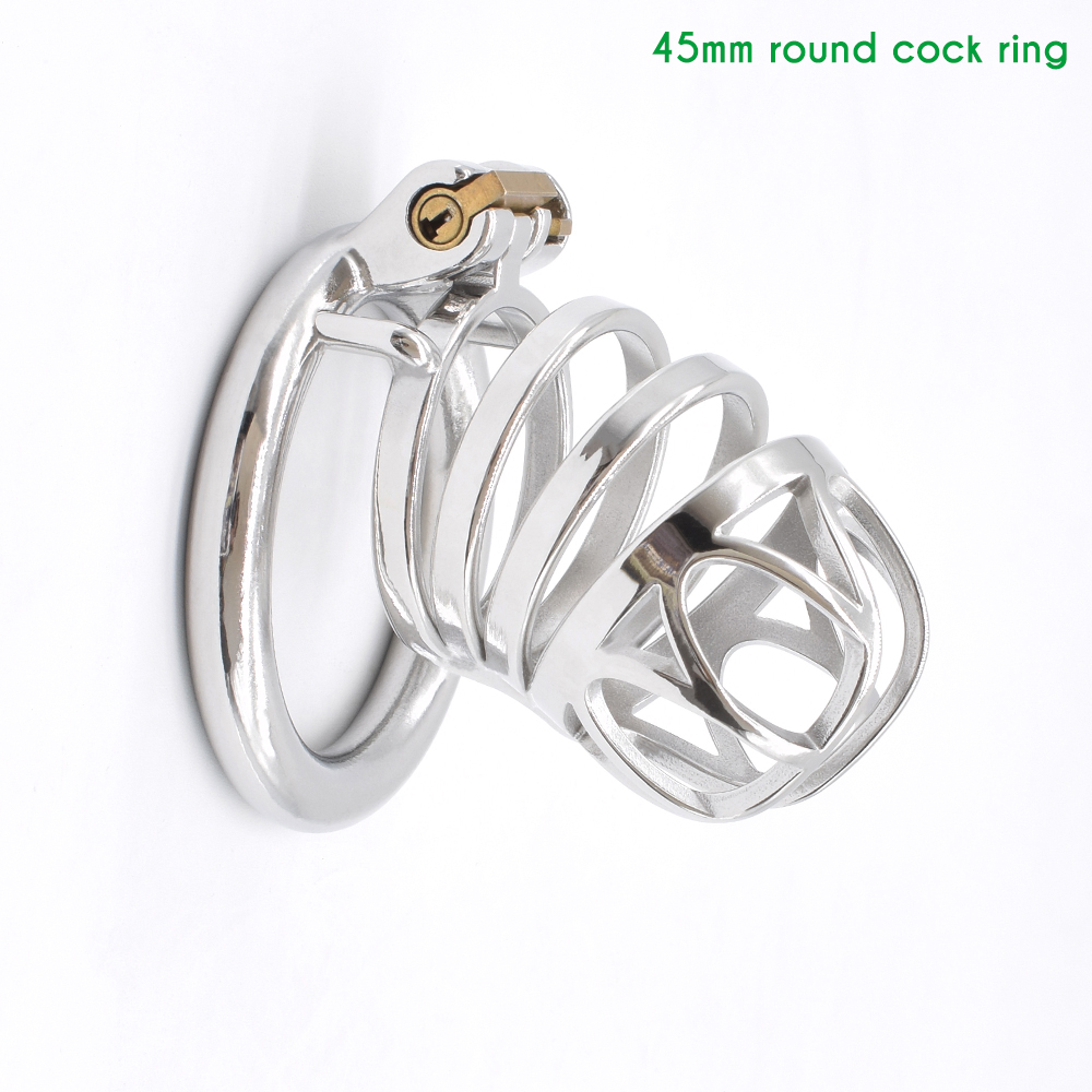 Nuun Stainless Steel Chastity Cage Mens Bdsm Bondage Toy Kinky Prison Bird Cocklock Sissy Play Mainstream Product - 15