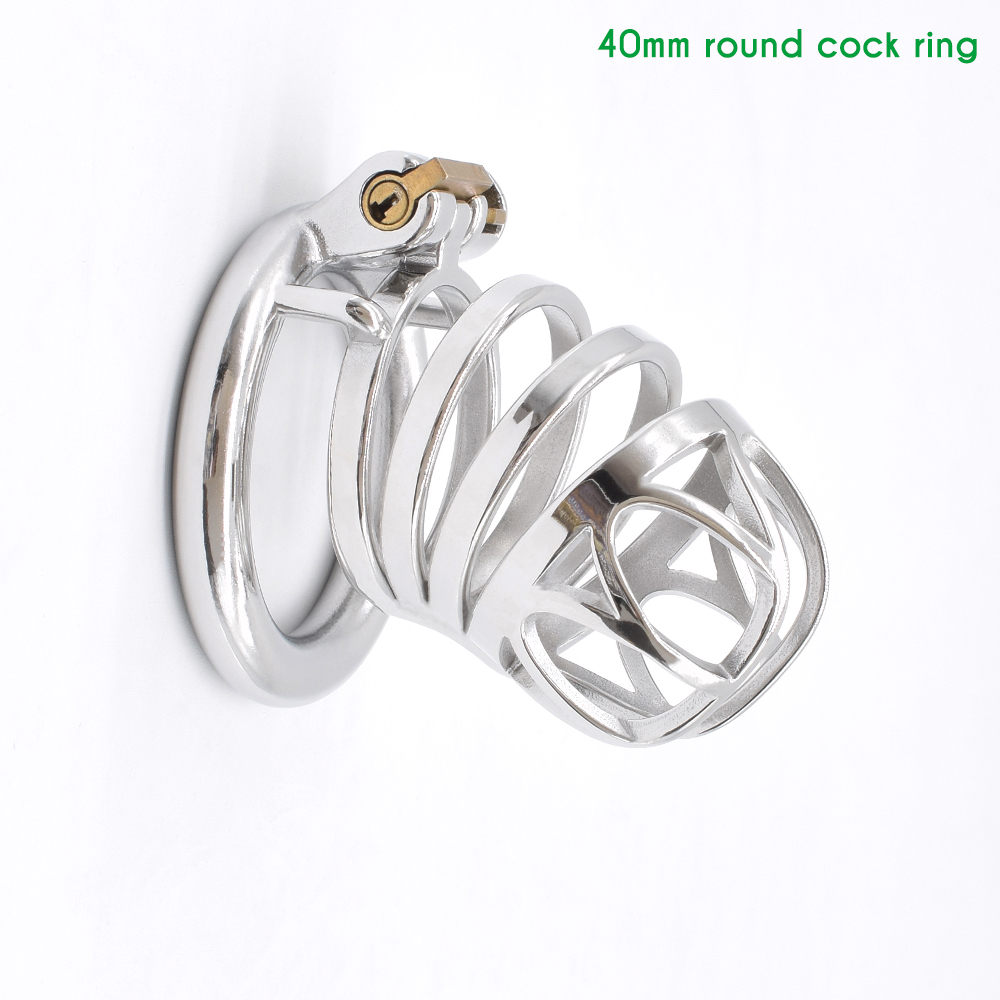 Nuun Stainless Steel Chastity Cage Mens Bdsm Bondage Toy Kinky Prison Bird Cocklock Sissy Play Mainstream Product - 14