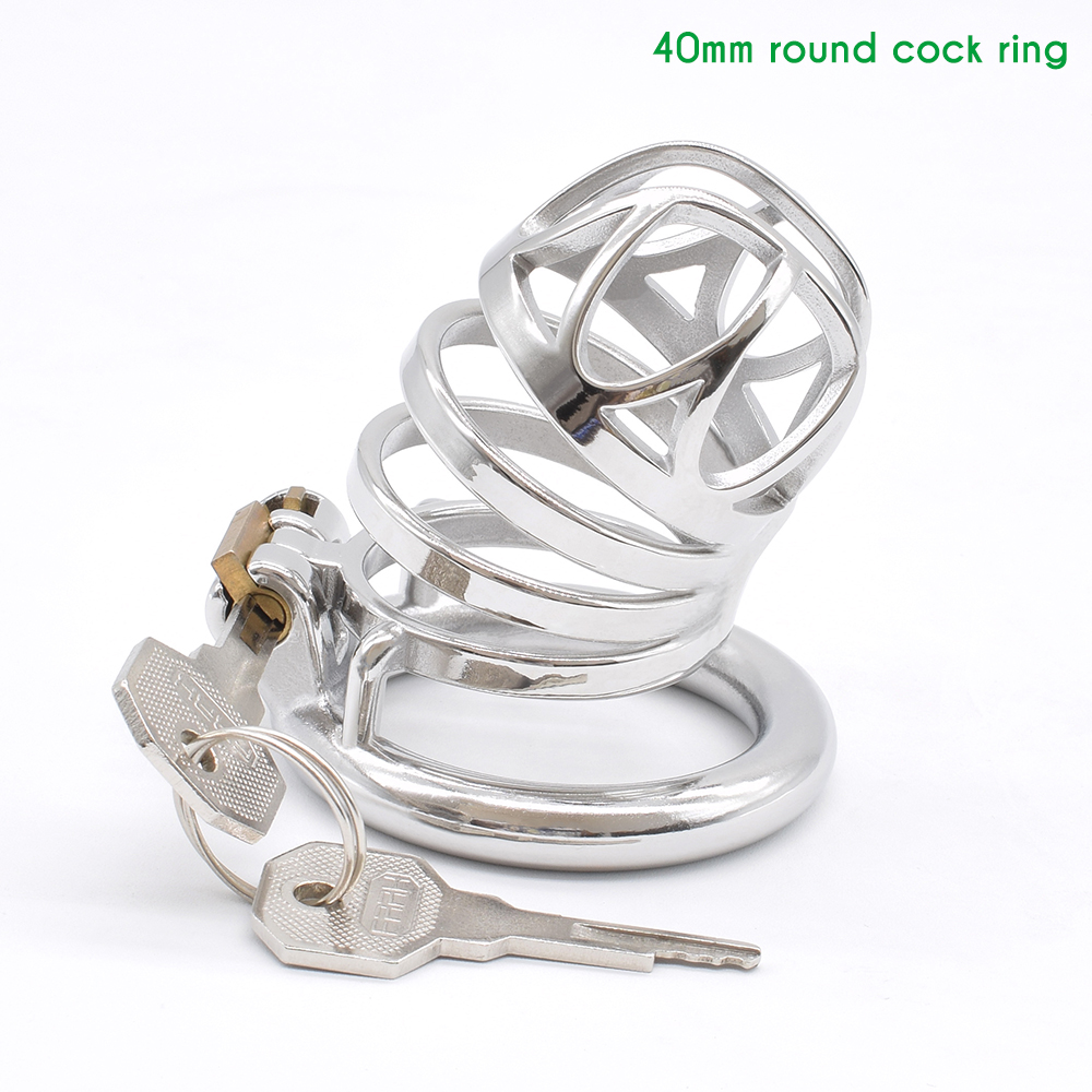 Nuun Stainless Steel Chastity Cage Mens Bdsm Bondage Toy Kinky Prison Bird Cocklock Sissy Play Mainstream Product - 13