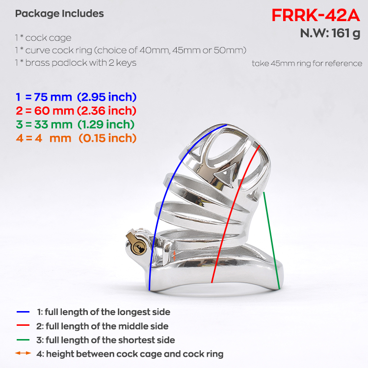 Nuun Stainless Steel Chastity Cage Mens Bdsm Bondage Toy Kinky Prison Bird Cocklock Sissy Play Mainstream Product - 7