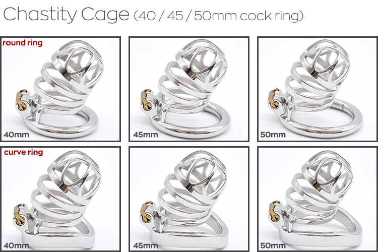 Nuun Stainless Steel Chastity Cage Mens Bdsm Bondage Toy Kinky Prison Bird Cocklock Sissy Play Mainstream Product - 4