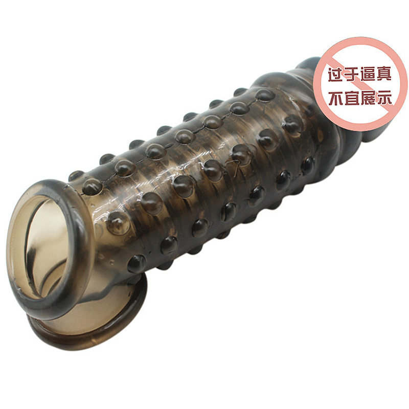 Reusable Silicone Penis Extender Sleeve Male Enhancement Cock Ring Studded Condom For Sexual Pleasure Durable Enlargement Toy - 8