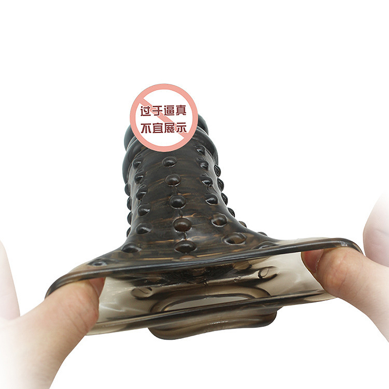 Reusable Silicone Penis Extender Sleeve Male Enhancement Cock Ring Studded Condom For Sexual Pleasure Durable Enlargement Toy - 3