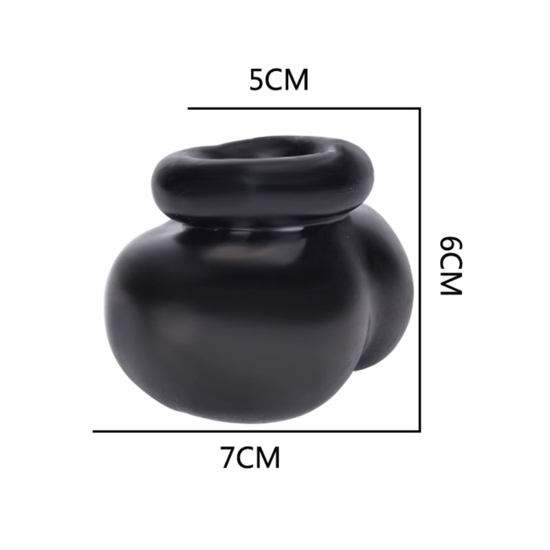 1pc Male Enhancer Cock Ring Soft Scrotum Sleeve Time Delay Sex Toy 7x5x6cm For Men - 2