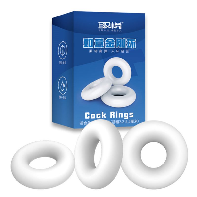 Penis Ring Silicone Stretchy Transparent Erection Enhancing Delay Ejaculation Cock Classic Adult Sex Toys For Men